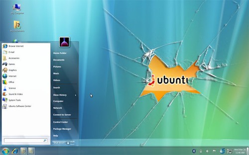 ͼʾ UbuntuٱWindows 7 