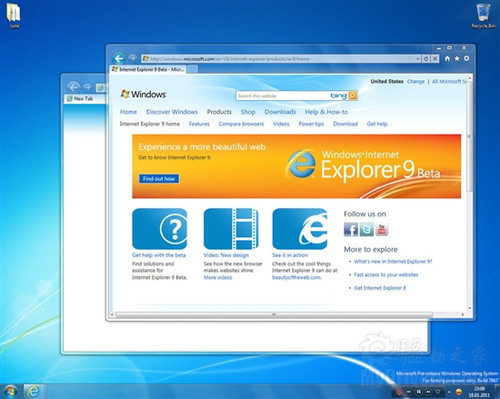 Win8 Build 7867ͼع IE9 RC 